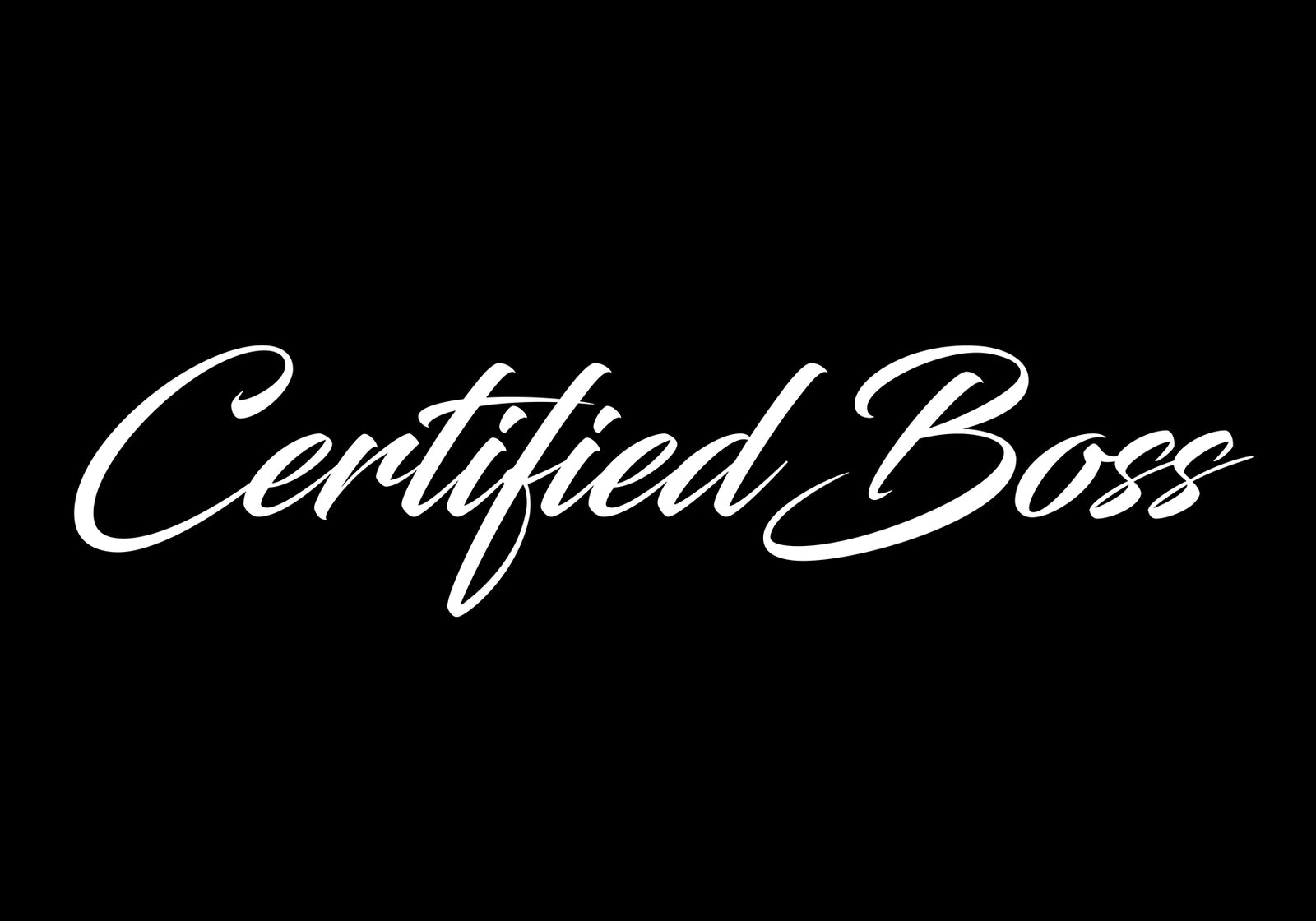 Certified Boss